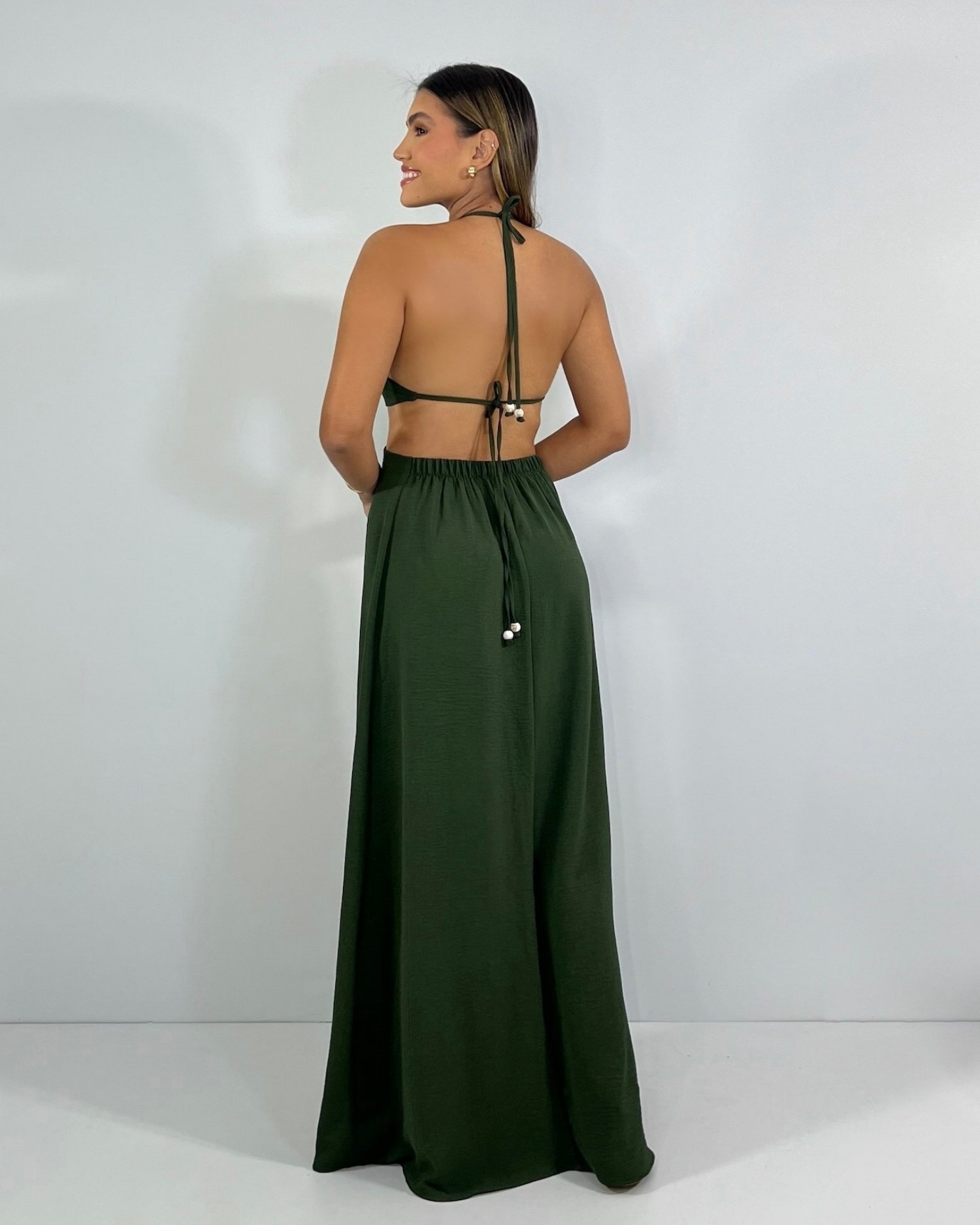 Vestido Melinda - Verde Militar - Imagem 5