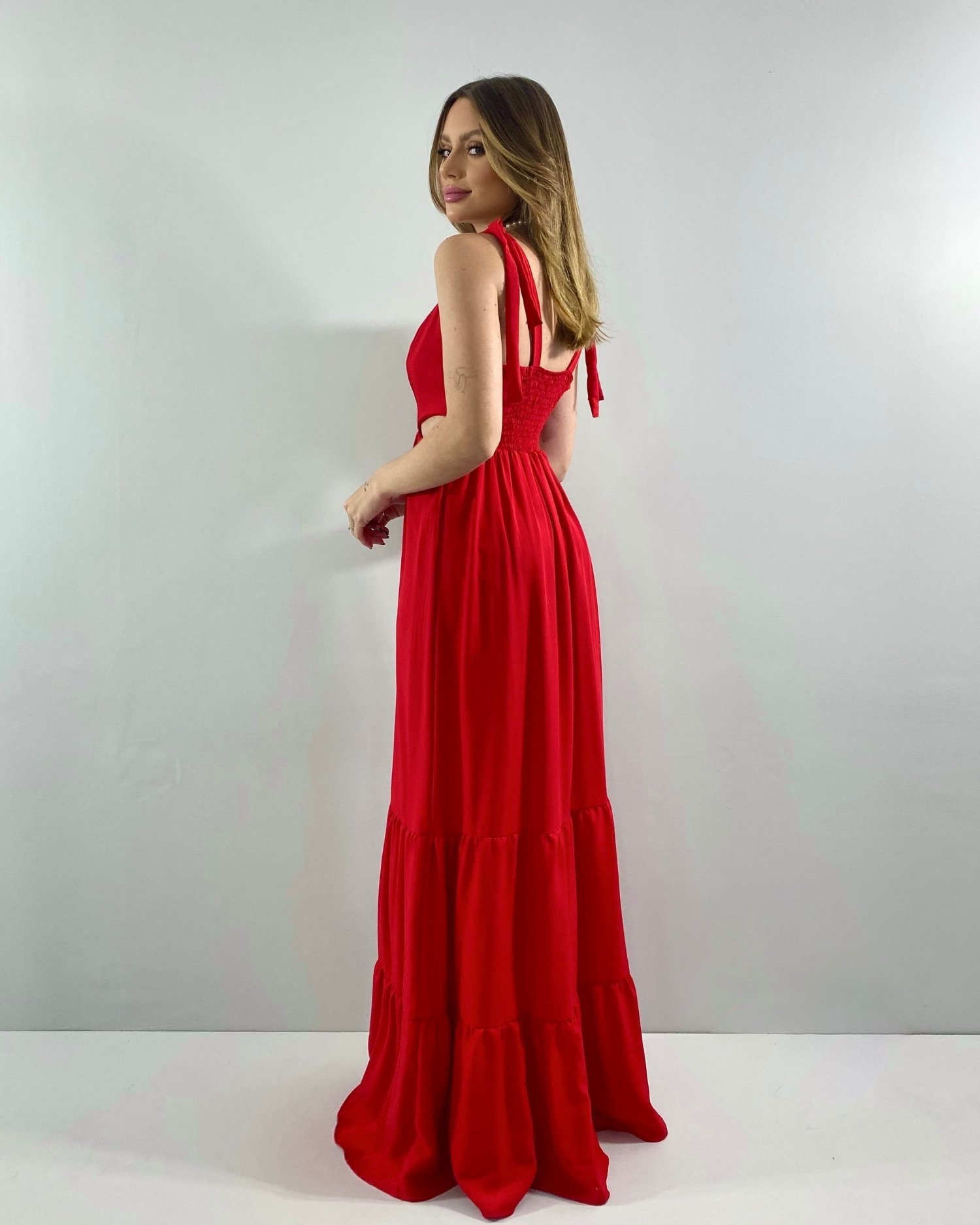 Vestido Pérola - Vermelho - Imagem 4