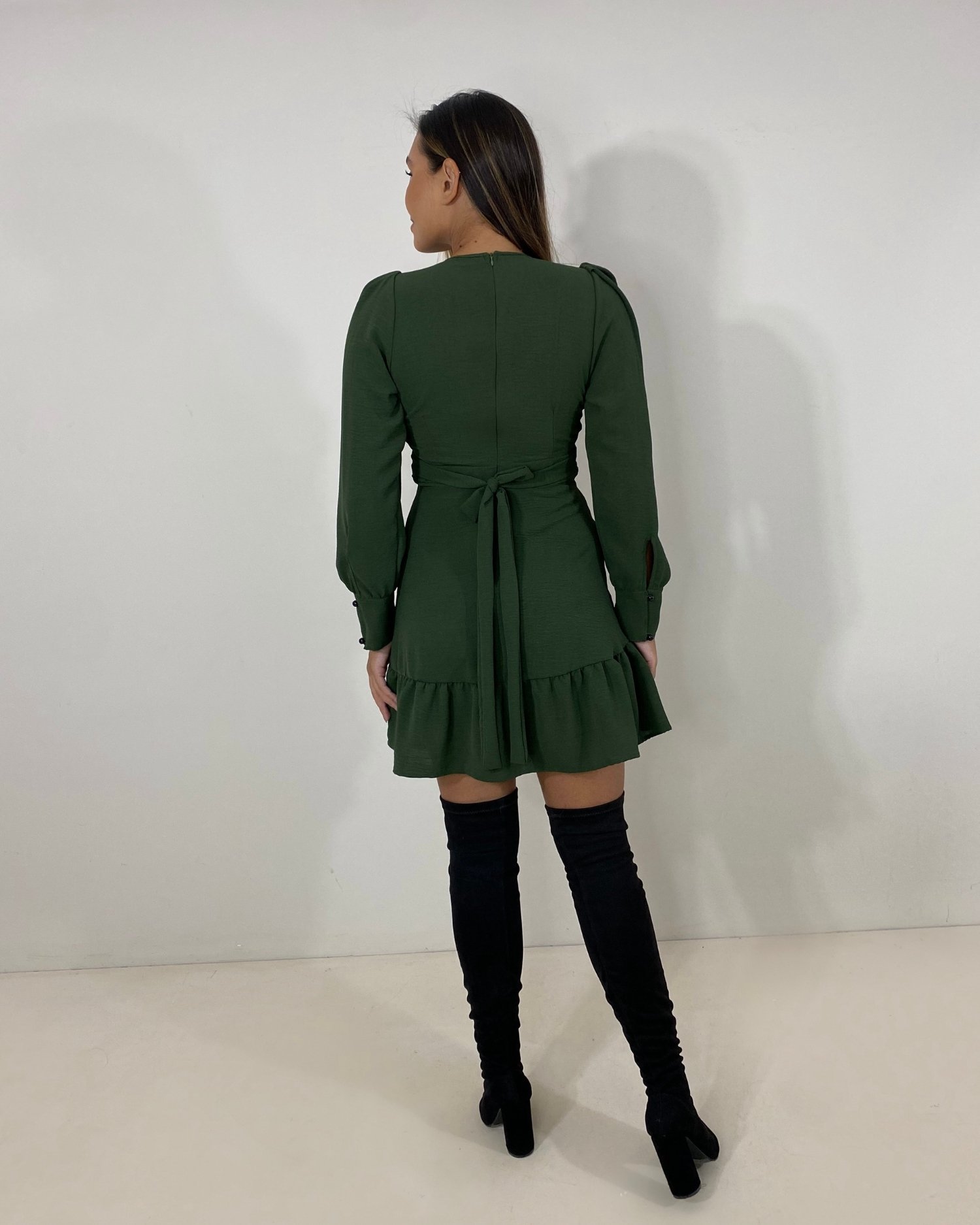 Vestido Vania - Verde Militar - Imagem 5