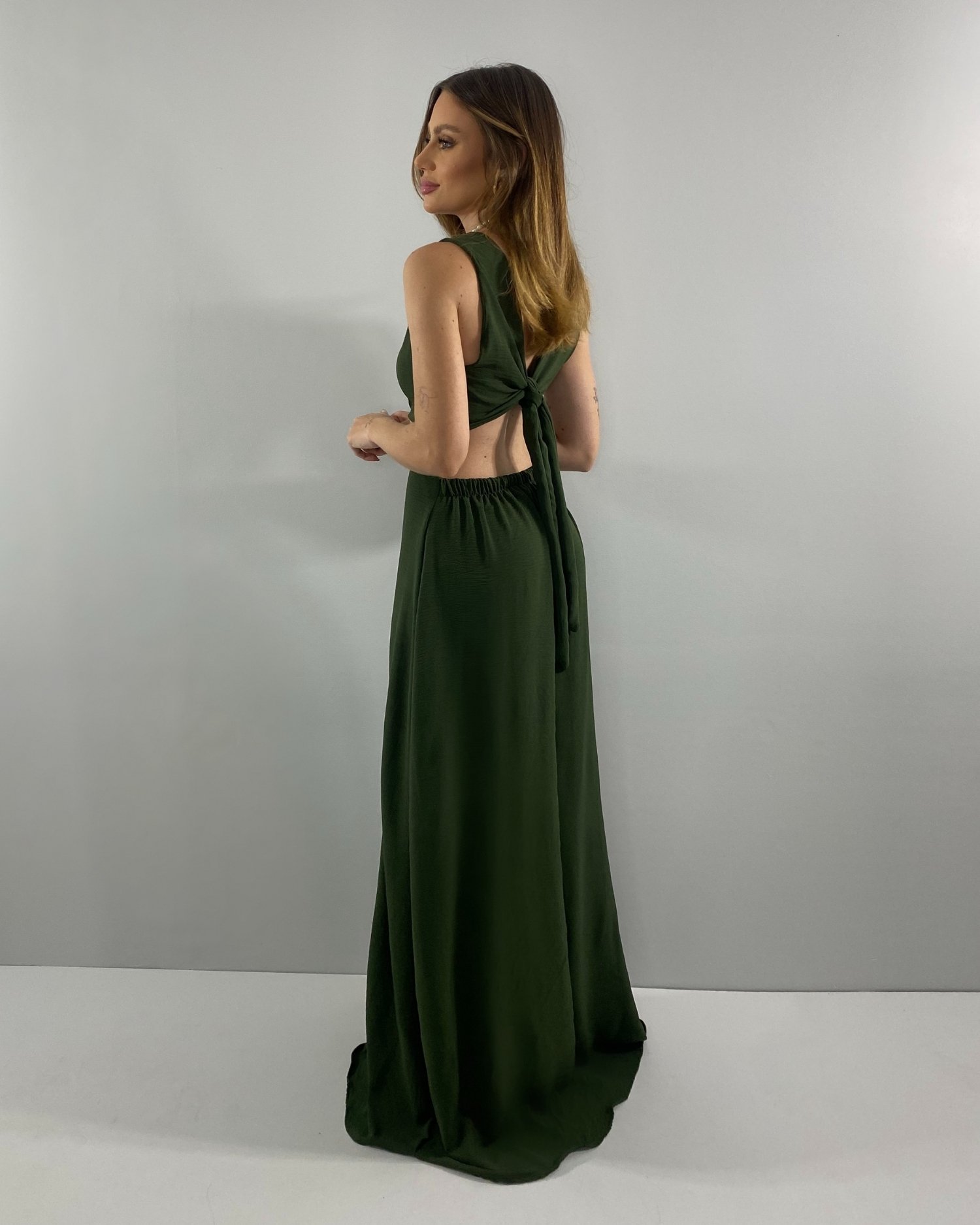 Vestido Emma - Verde Militar - Imagem 2
