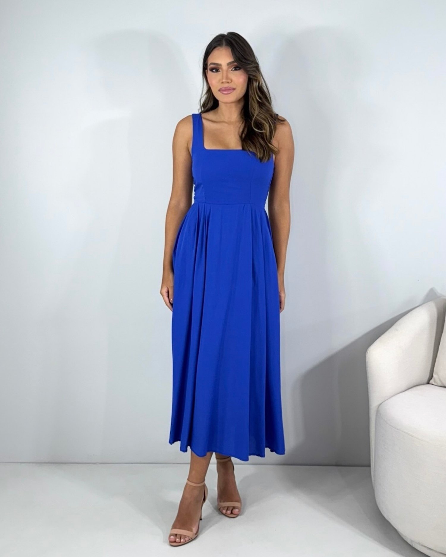 Vestido Samanta - Azul Royal - Imagem 5