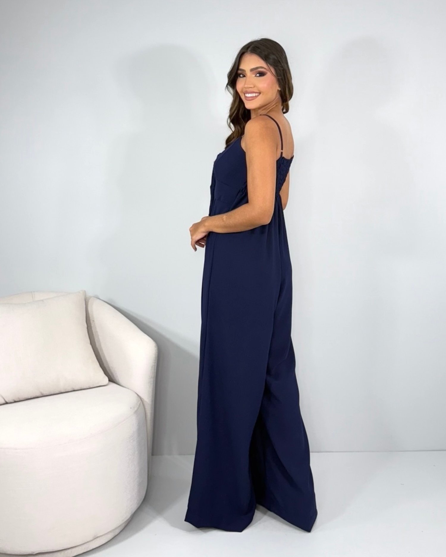 Macacão Carminha - Azul Marinho - Imagem 3