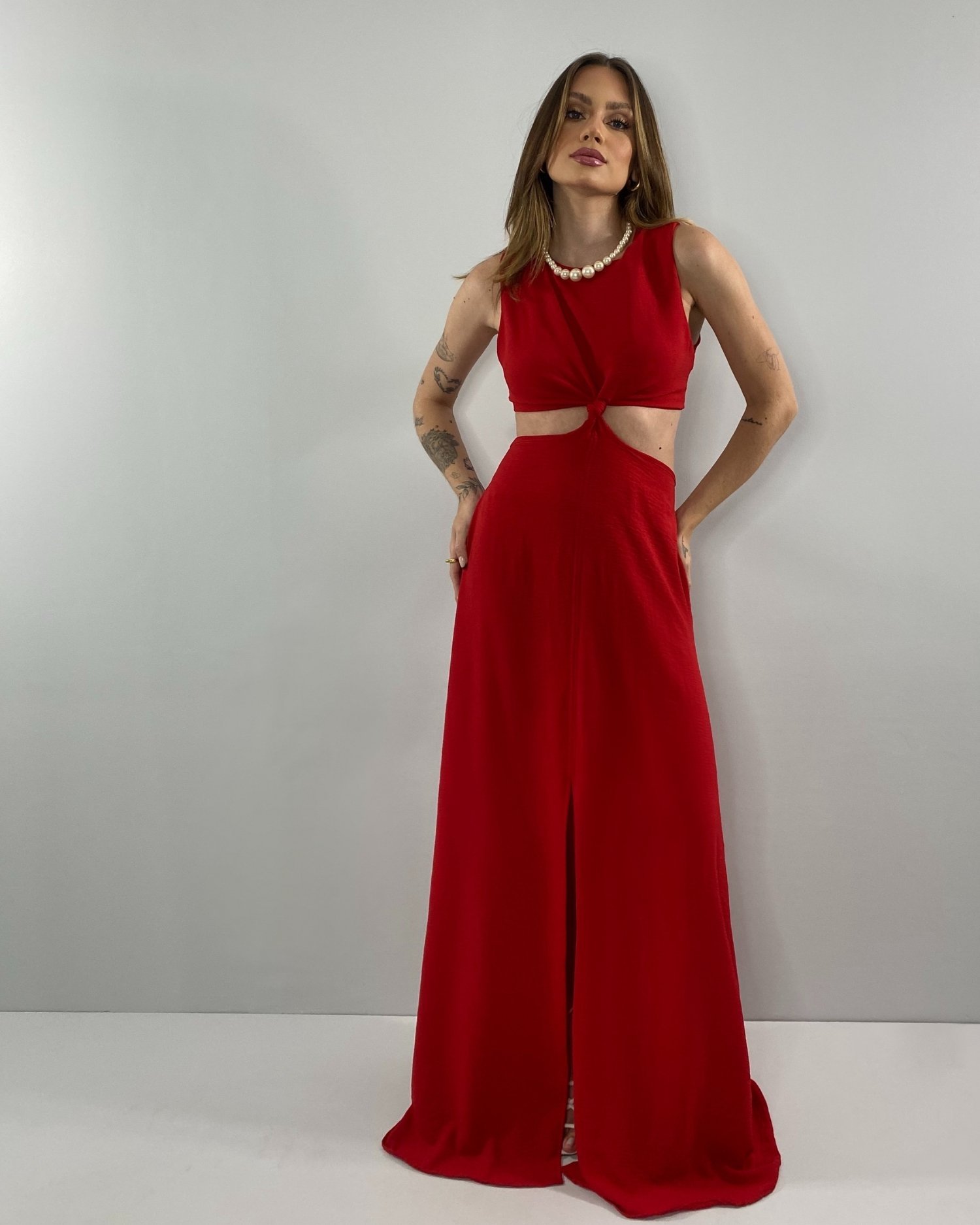 Vestido Emma - Vermelho - Imagem 2