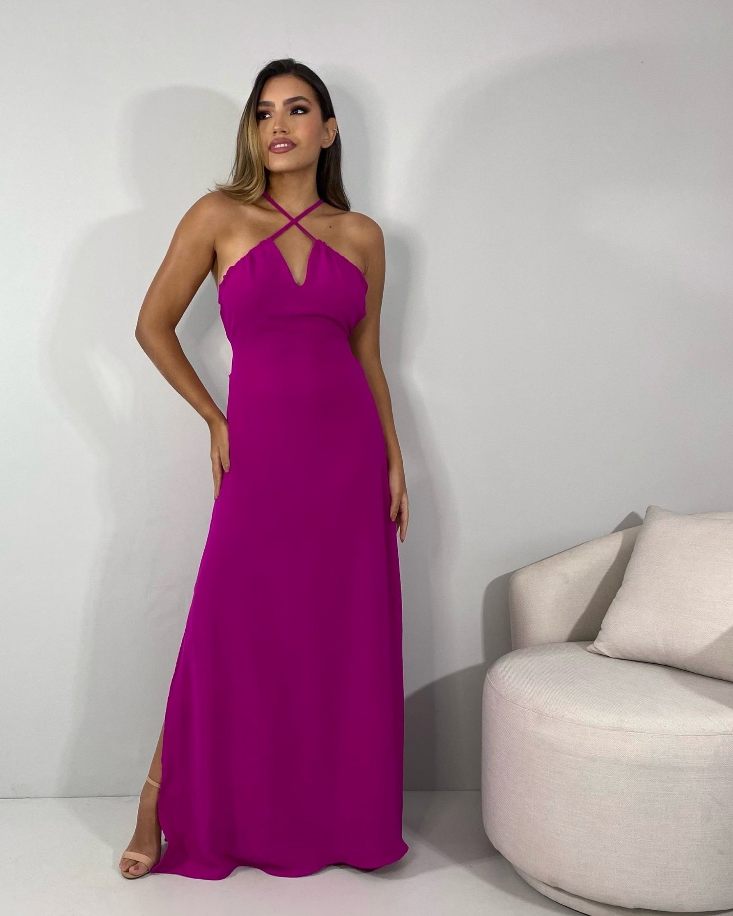 Vestido Lee - Fúcsia - Imagem 4