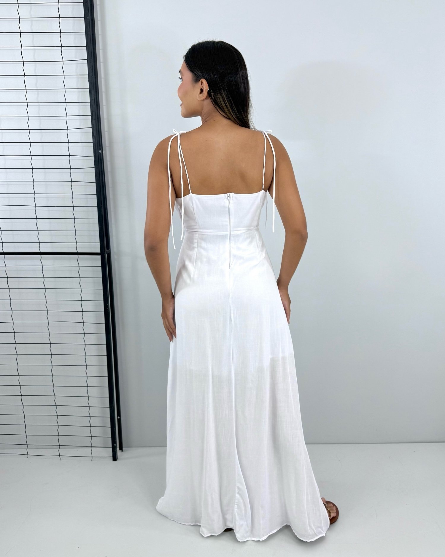 Vestido Drica Longo - Branco - Imagem 4