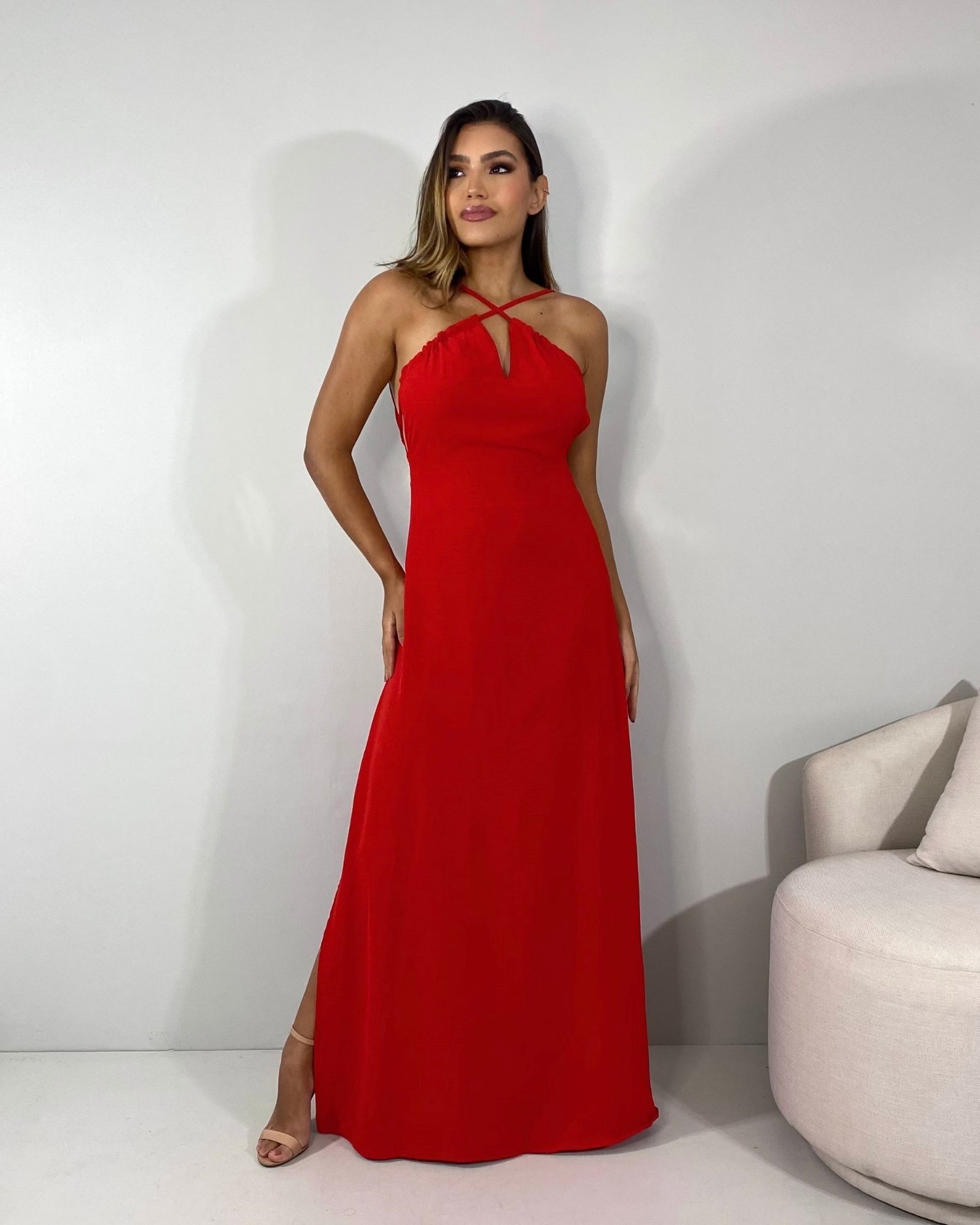 Vestido Lee - Vermelho - Imagem 3