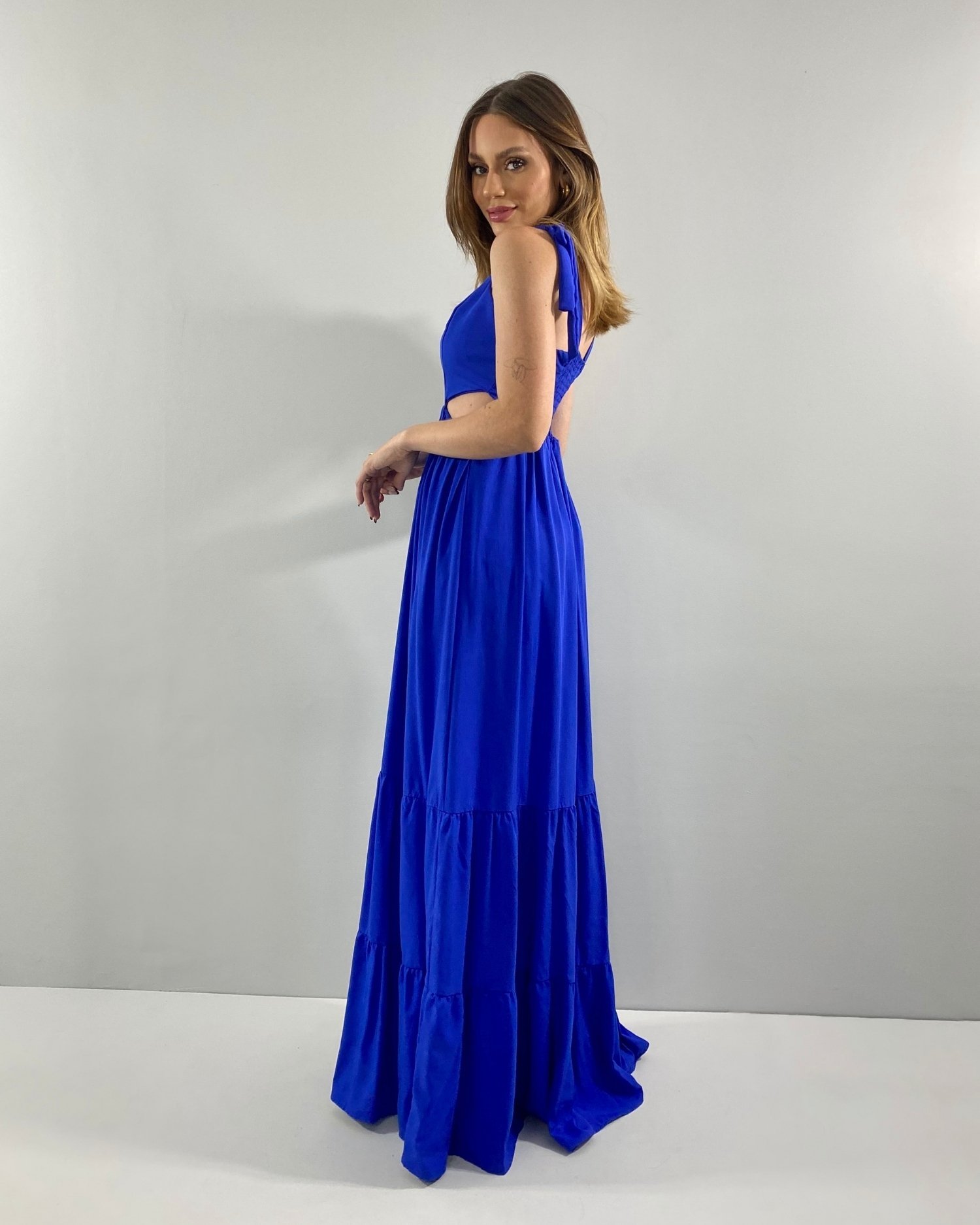 Vestido Pérola - Azul Royal - Imagem 3