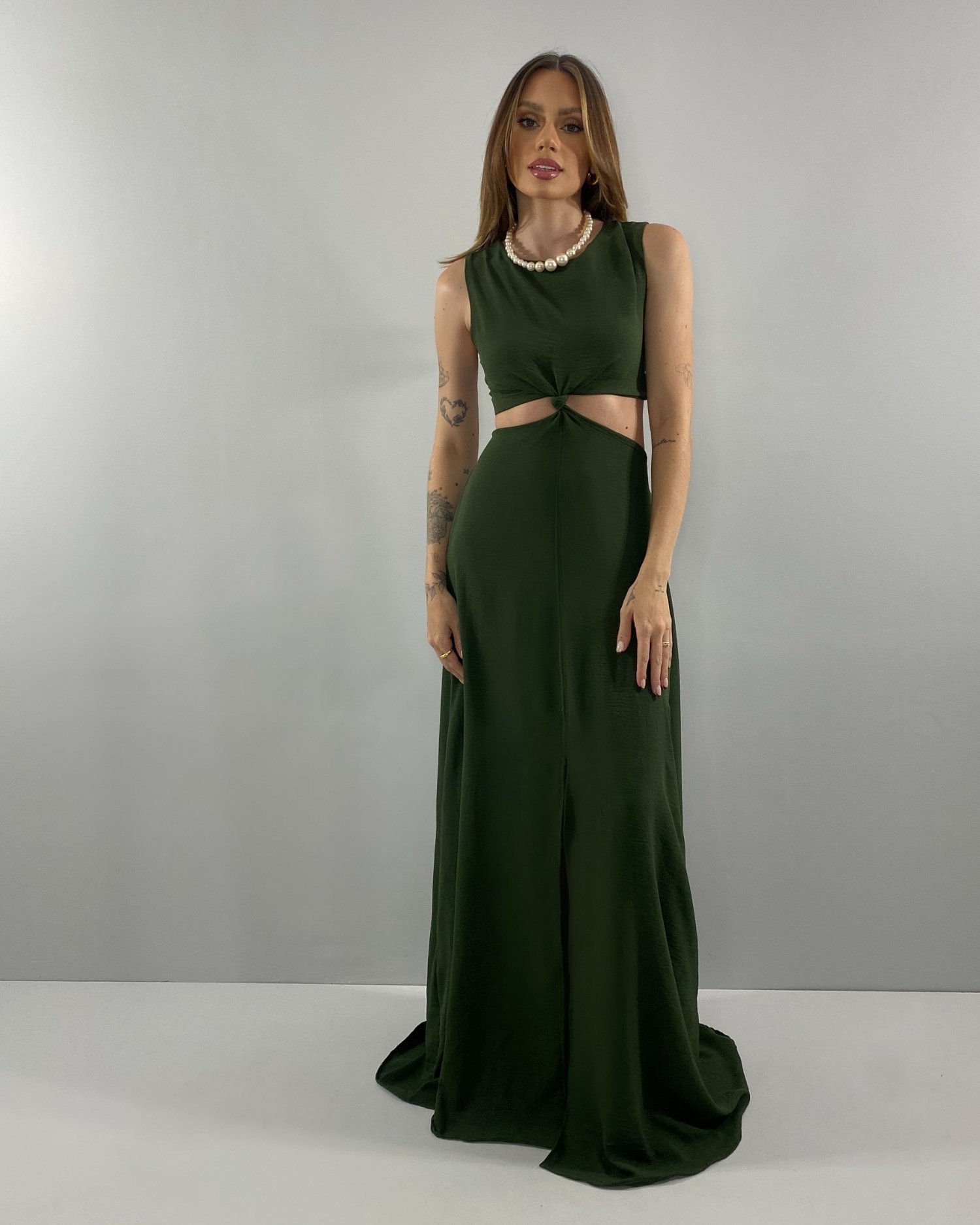 Vestido Emma - Verde Militar