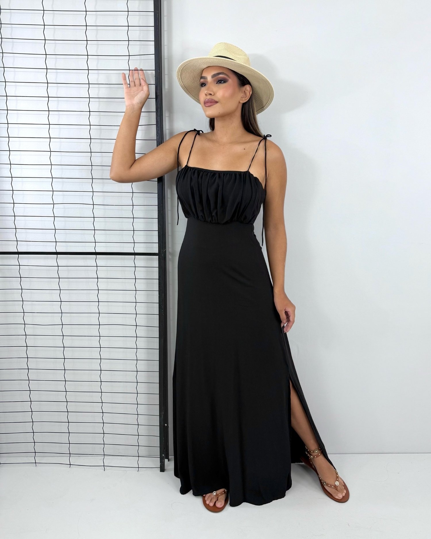 Vestido Drica Longo - Preto