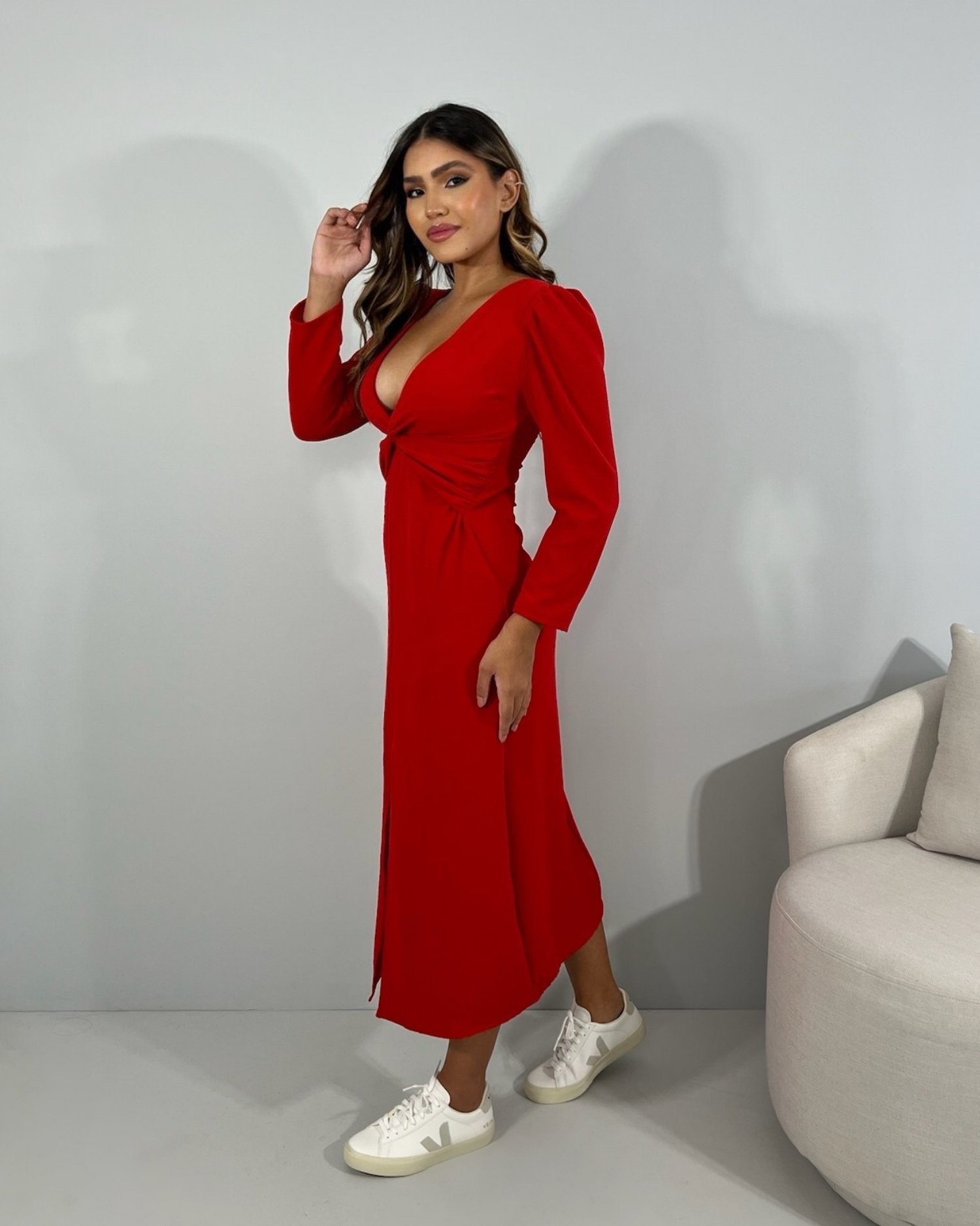 Vestido Monalisa - Vermelho - Imagem 4