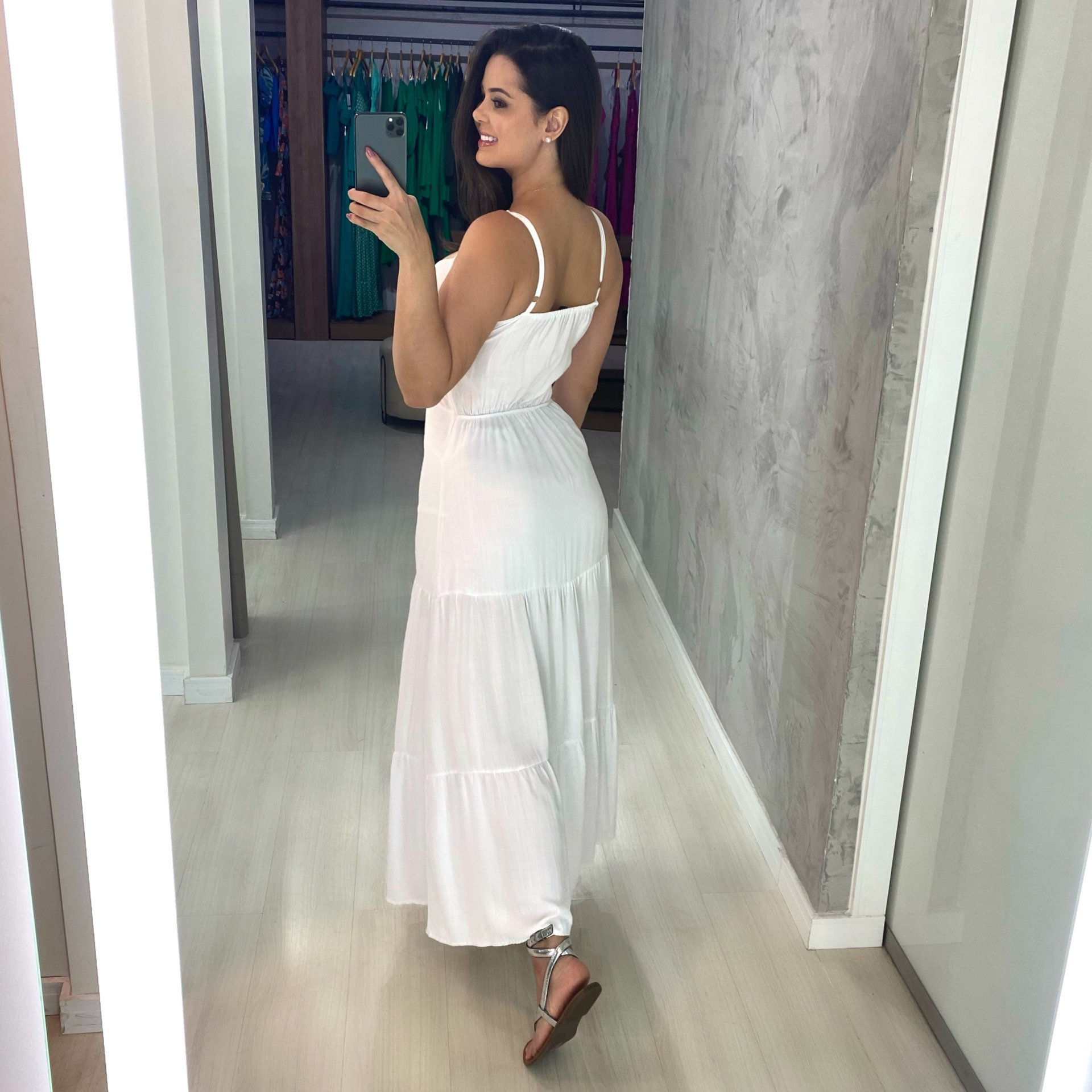 Vestido Camila Midi - Branco - Imagem 2