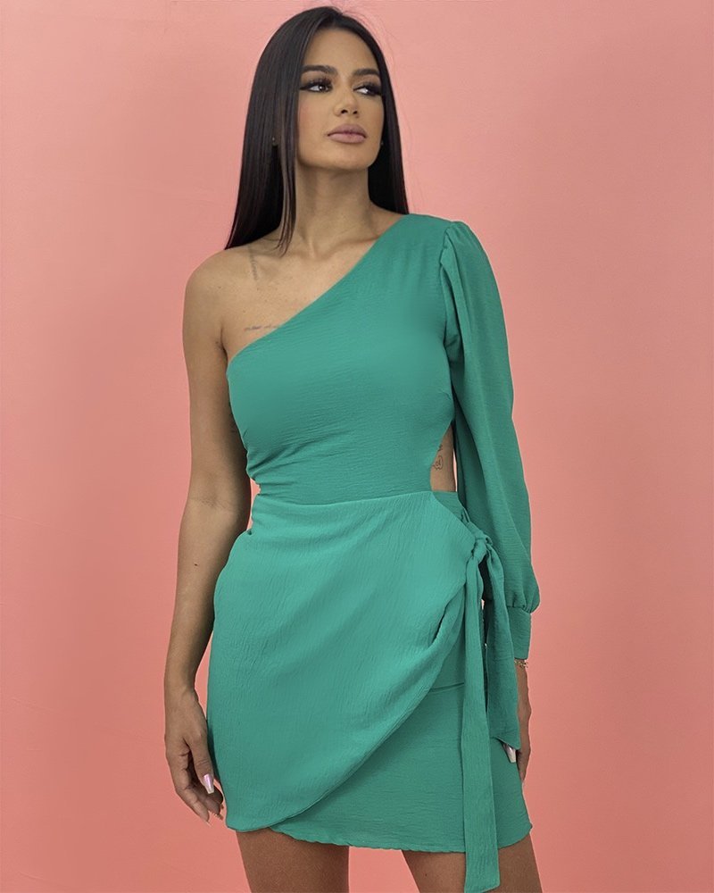 Vestido Amanda - Verde Bandeira