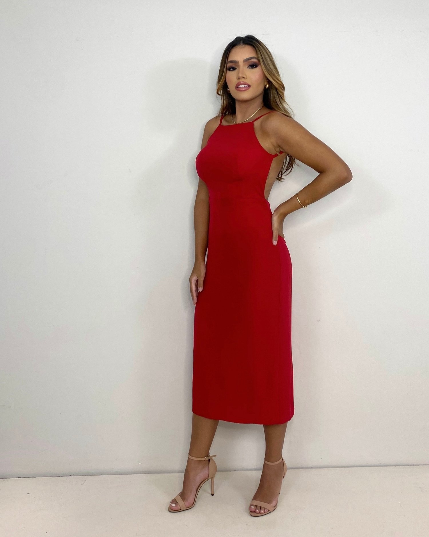 Vestido Alexa - Vermelho - Imagem 3