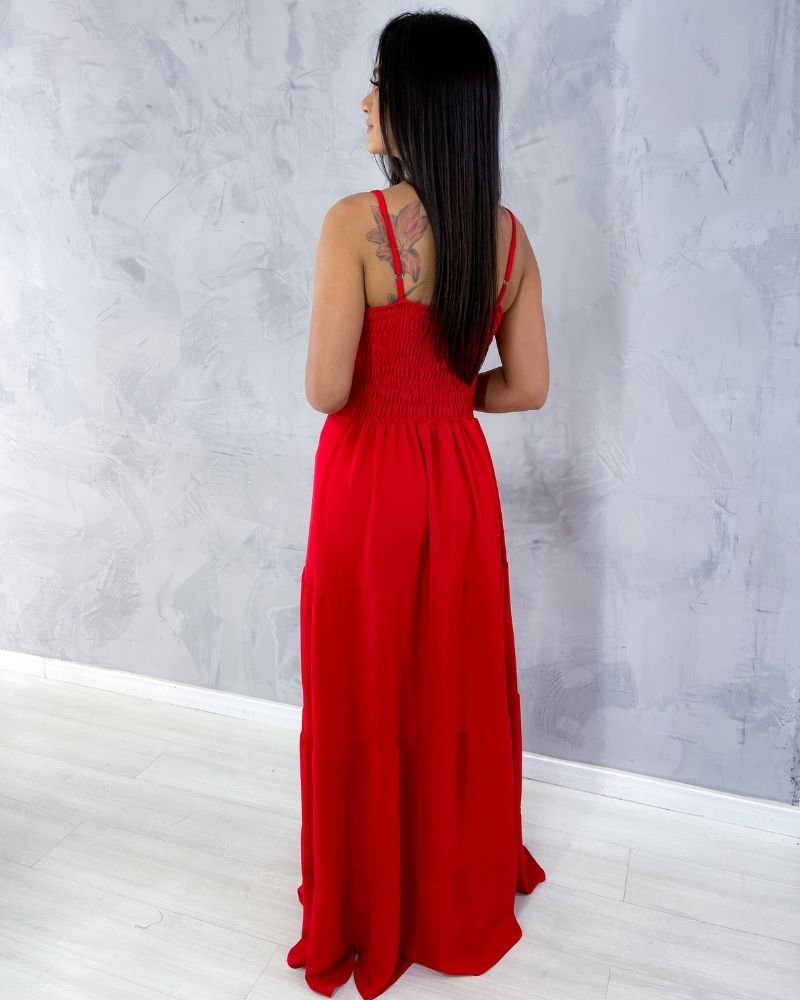 Vestido Camila - Vermelho - Imagem 8