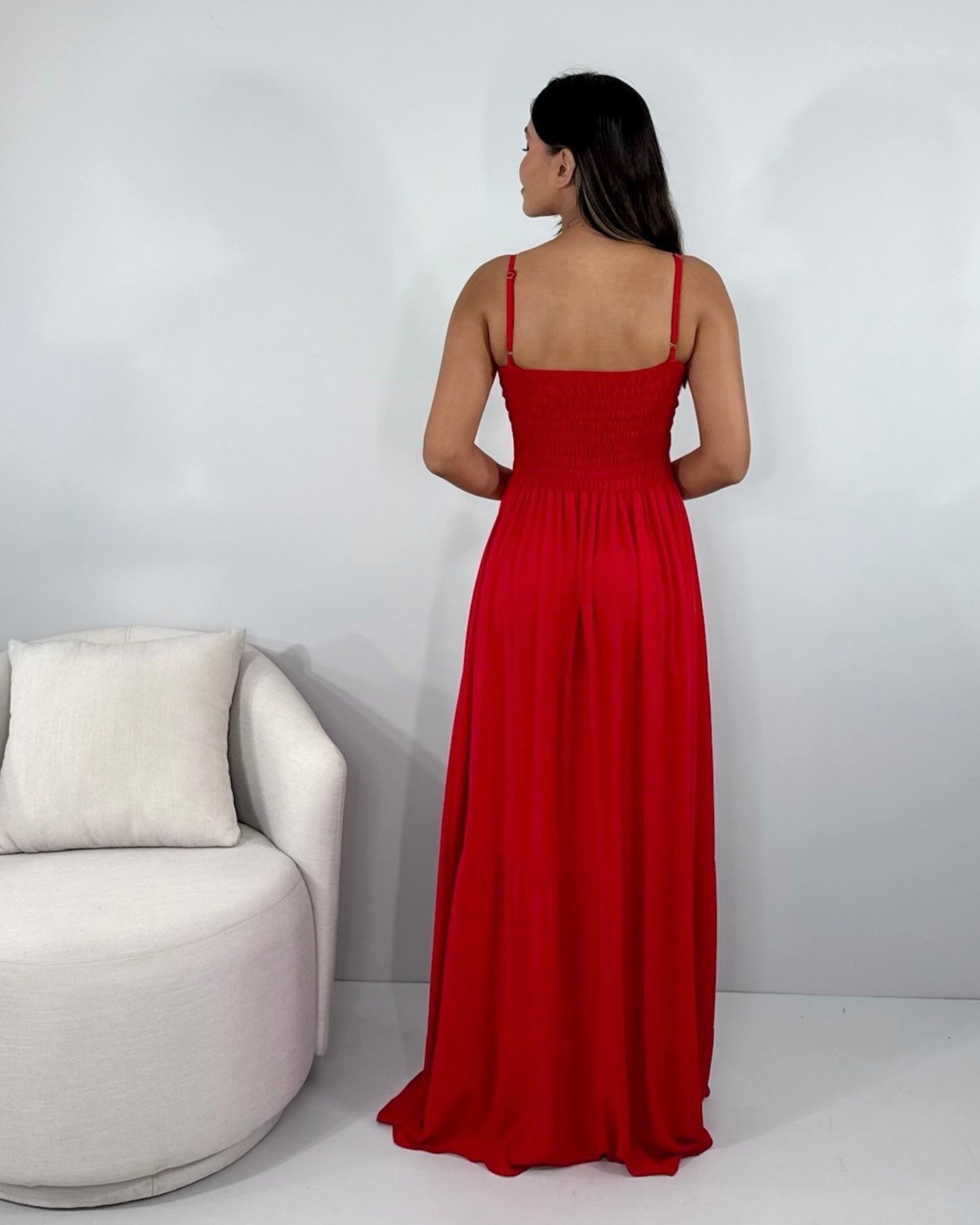 Vestido Camila - Vermelho - Imagem 6