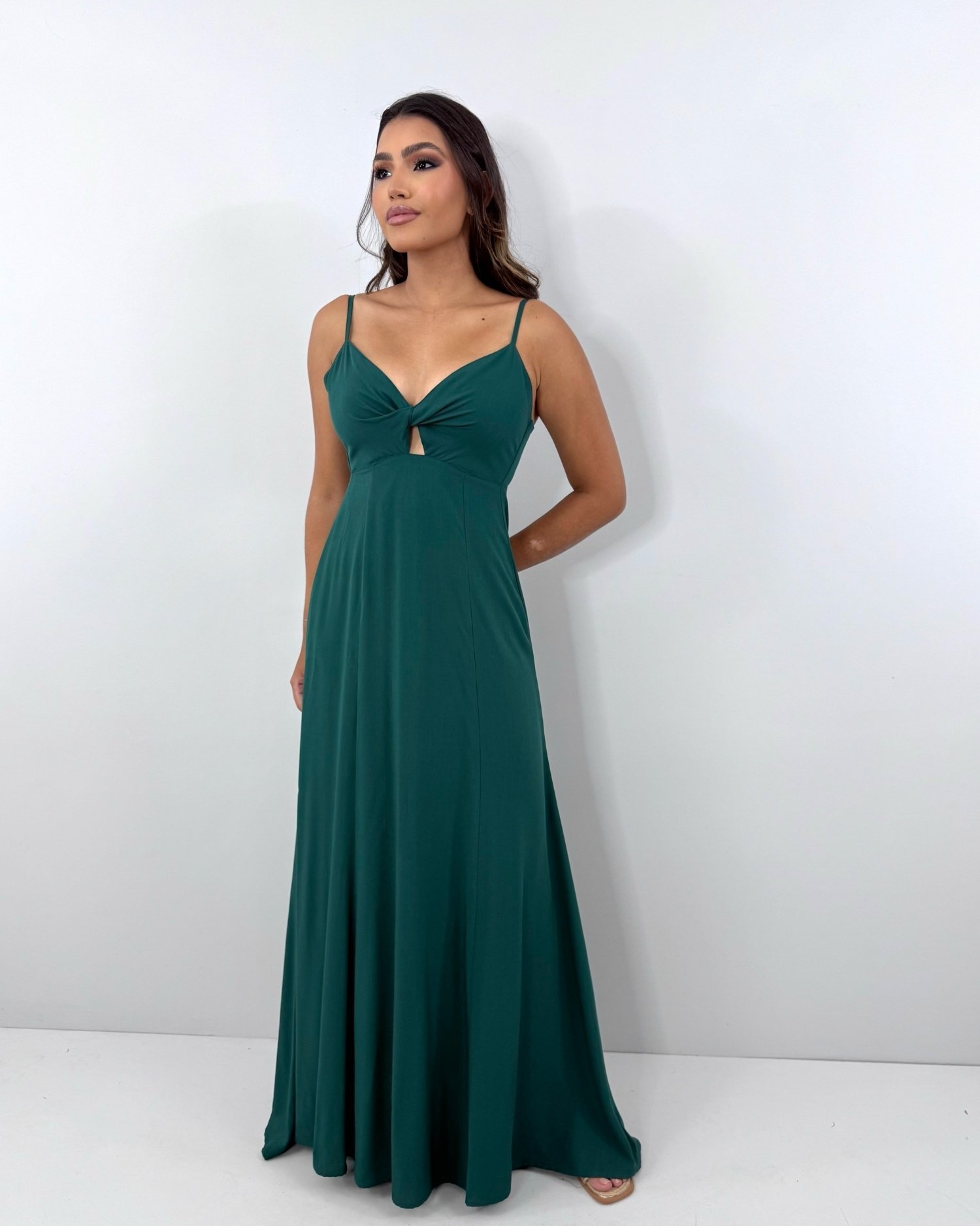 Vestido Eliana - Verde Amazônia - Imagem 5