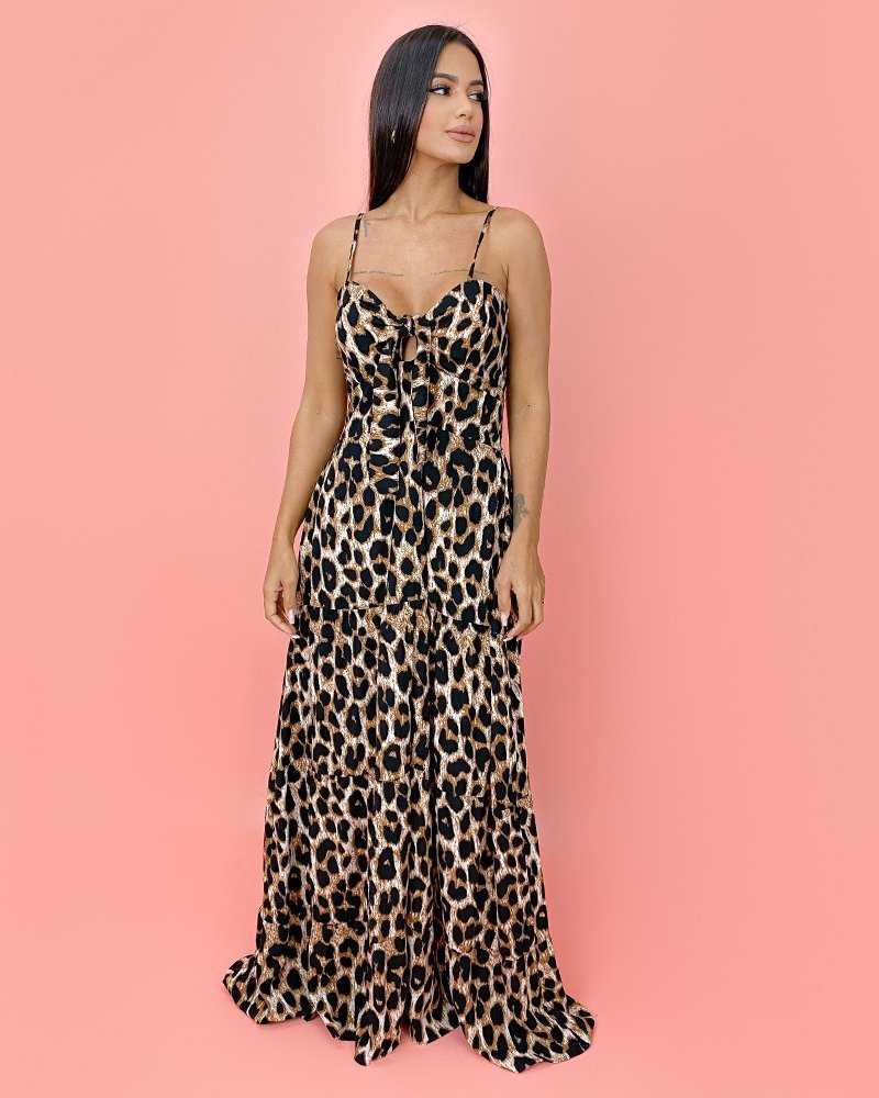 Vestido Camila - Animal Print