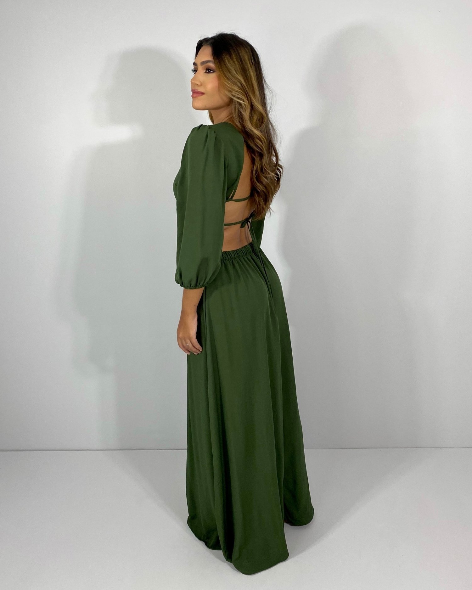 Vestido Giza - Verde Militar - Imagem 4