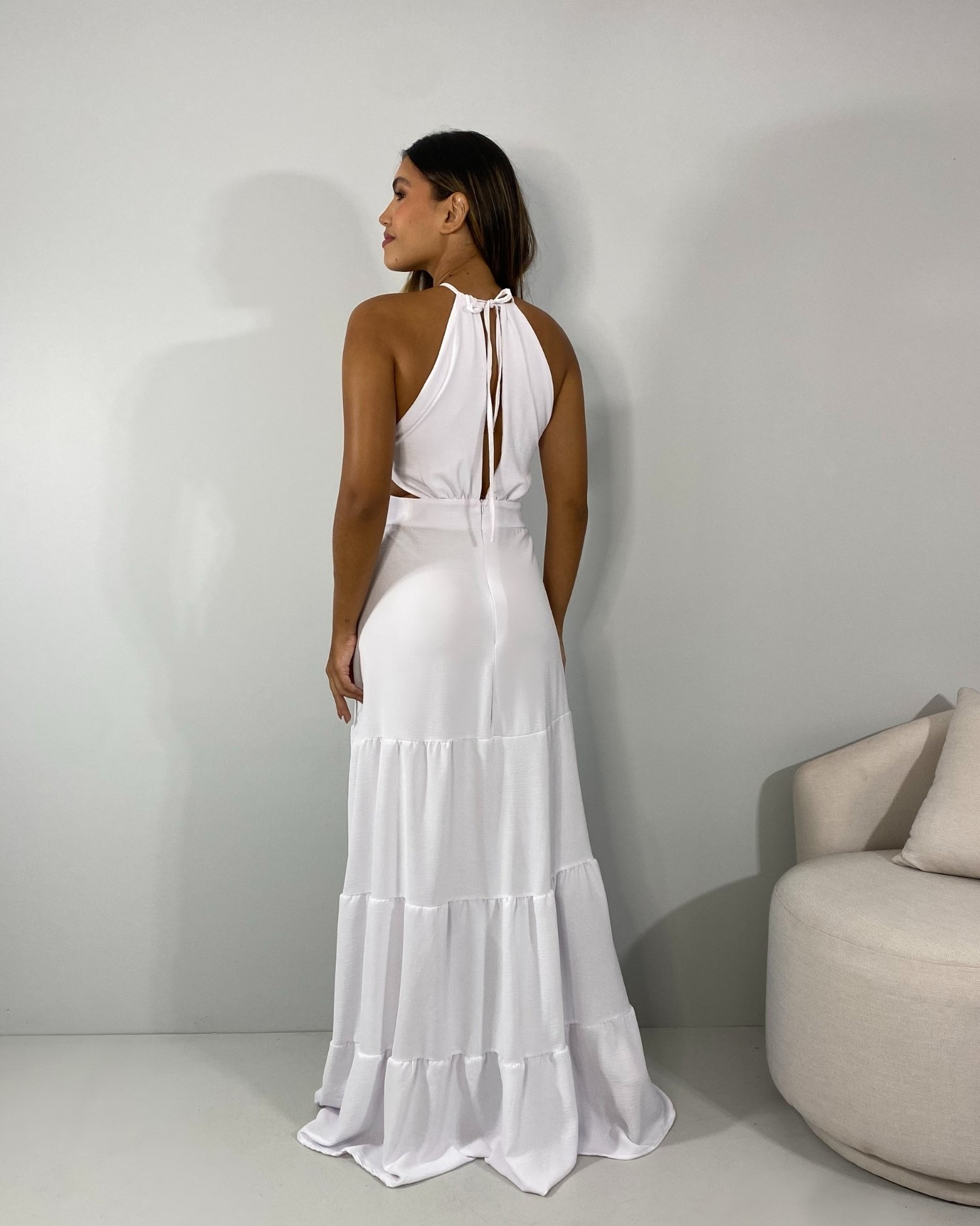 Vestido Estefane Longo - Branco - Imagem 3