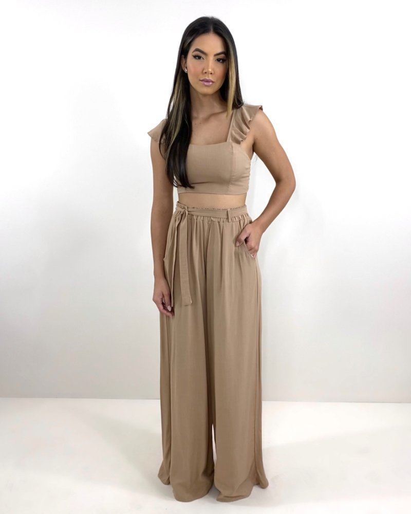 Conjunto Pantalona Samira - Nude - Imagem 3