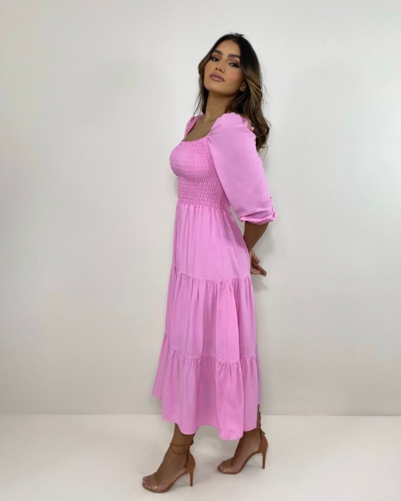 Vestido Juliana - Rosa Bebê - Imagem 4