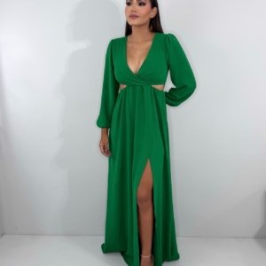 Vestido Magda - Verde Bandeira