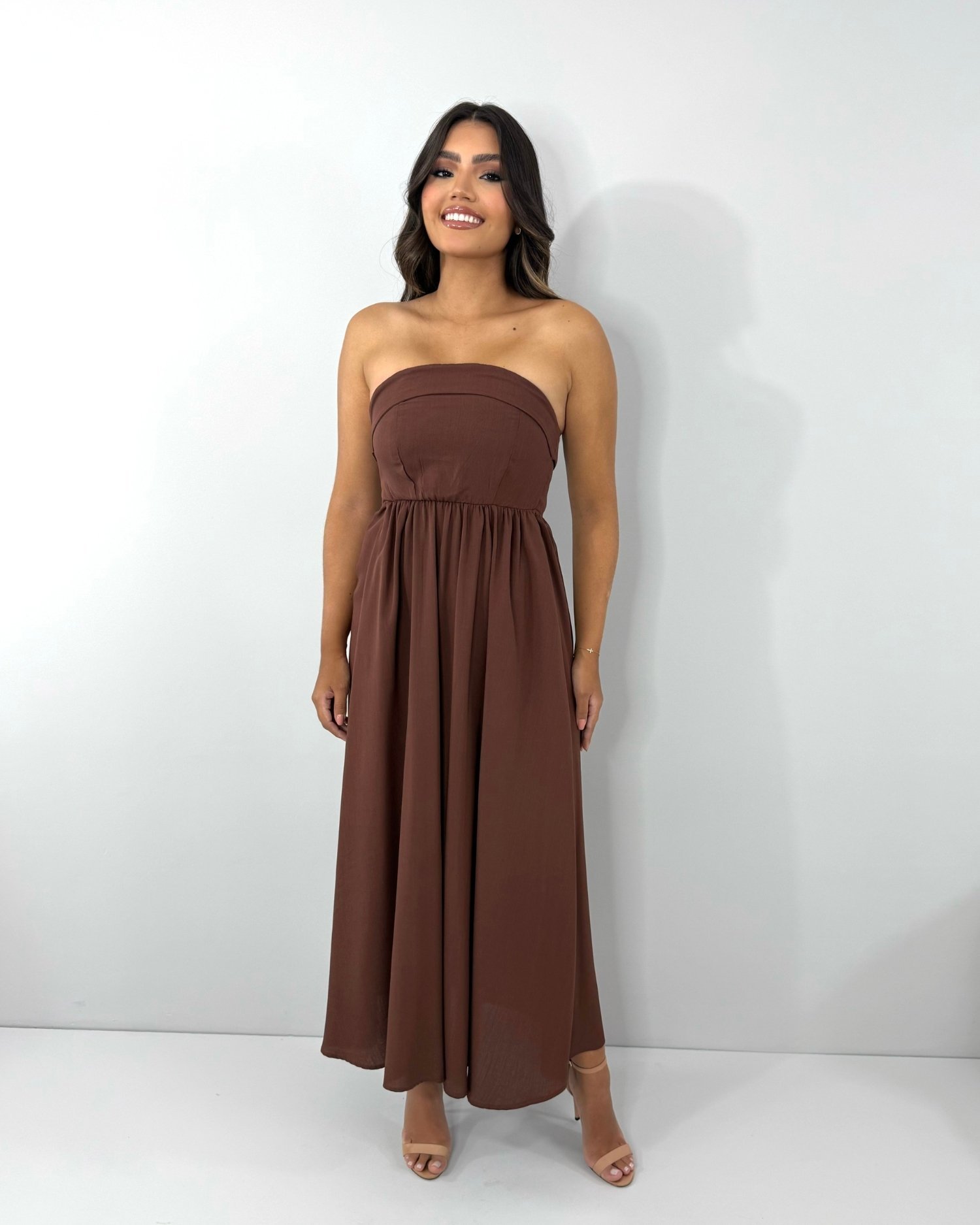 Vestido Perla - Marrom - Imagem 5