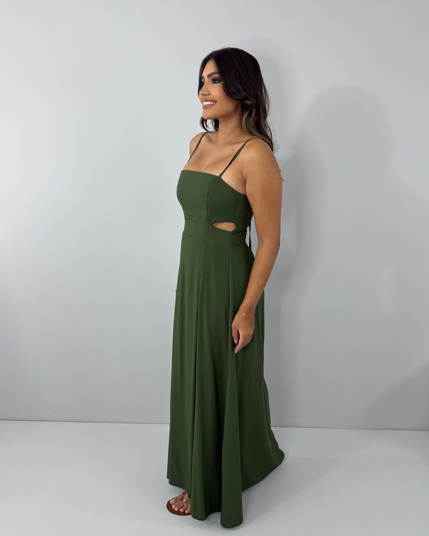 Vestido Babi - Verde Militar - Imagem 3
