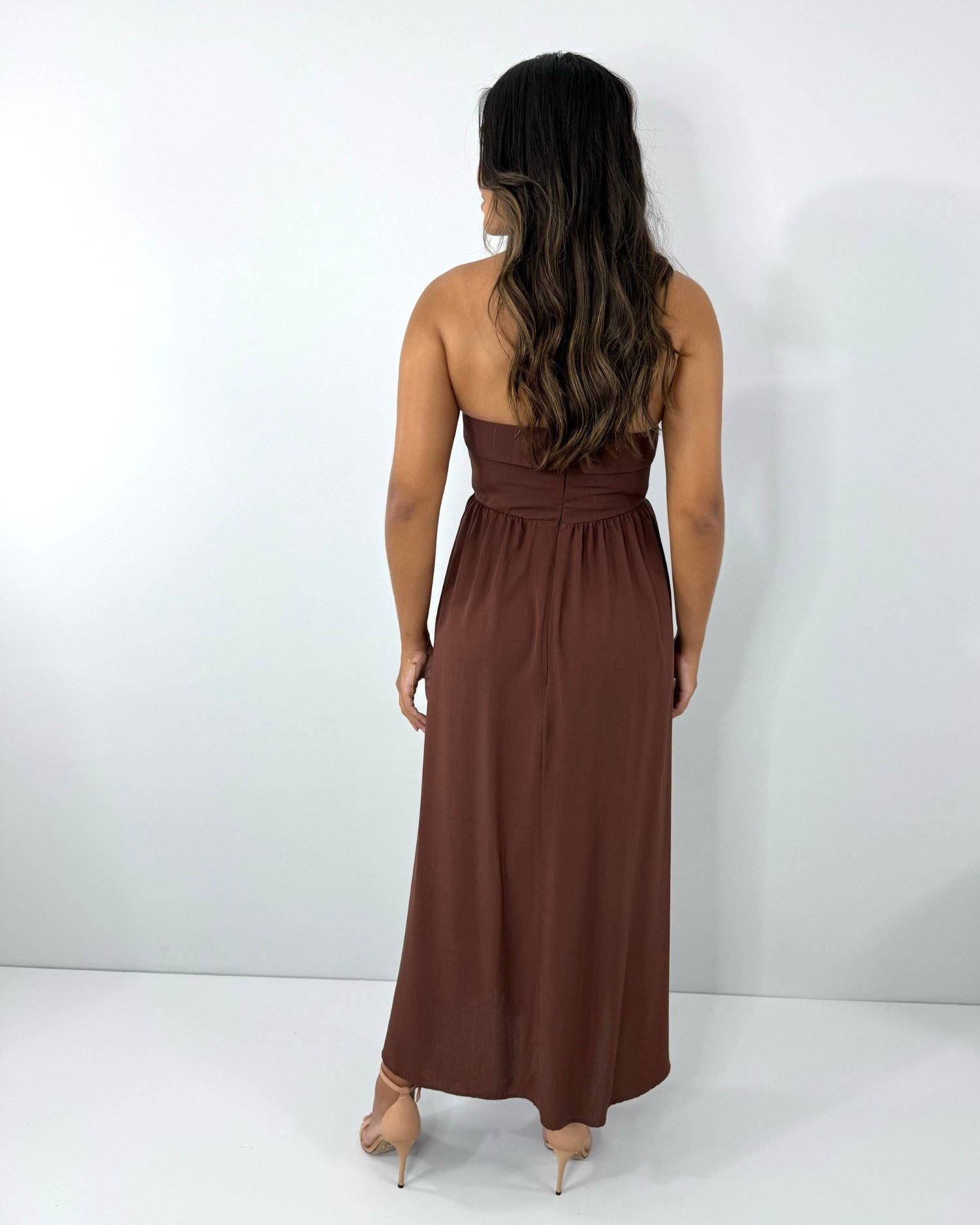 Vestido Perla - Marrom - Imagem 3