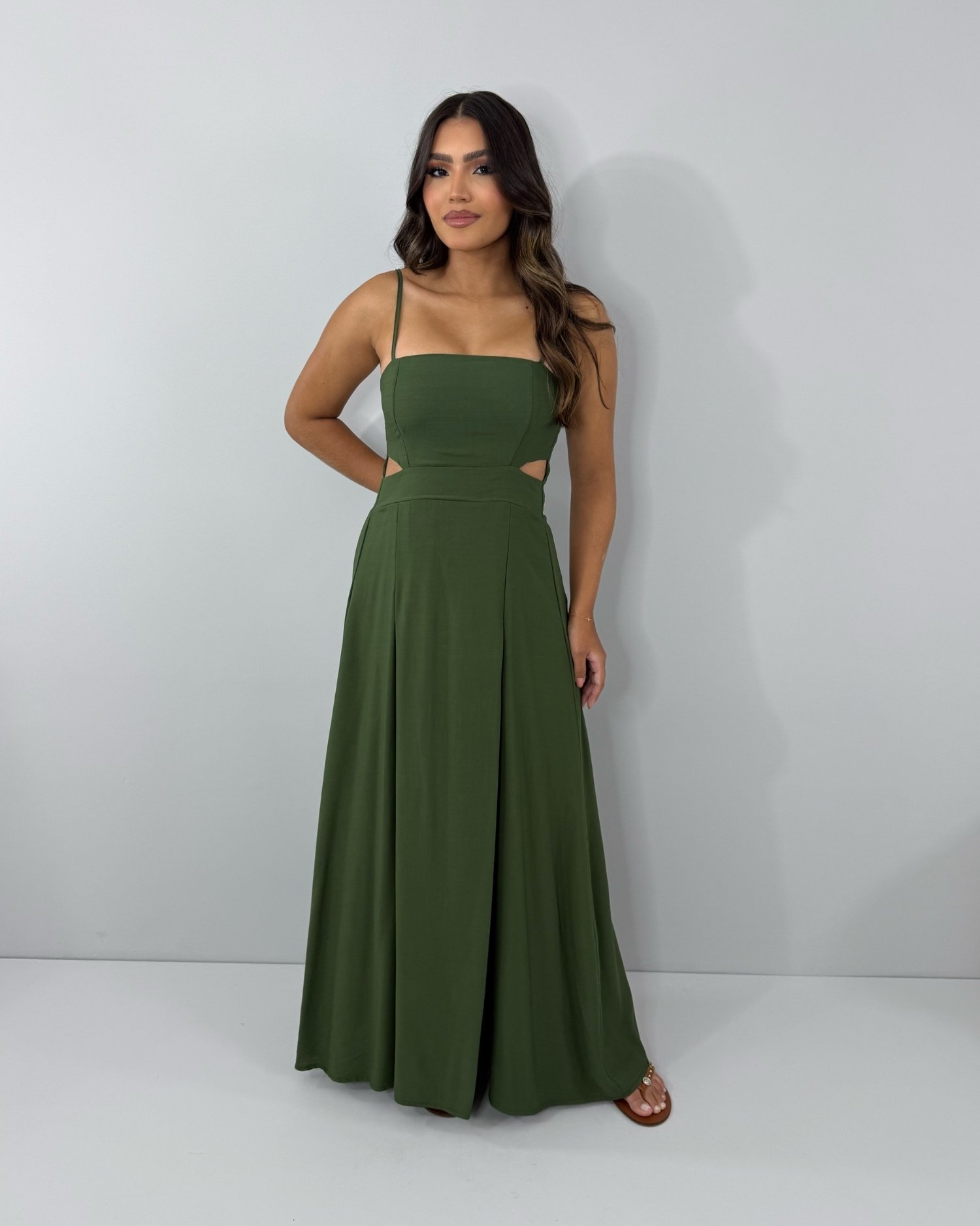 Vestido Babi - Verde Militar - Imagem 2
