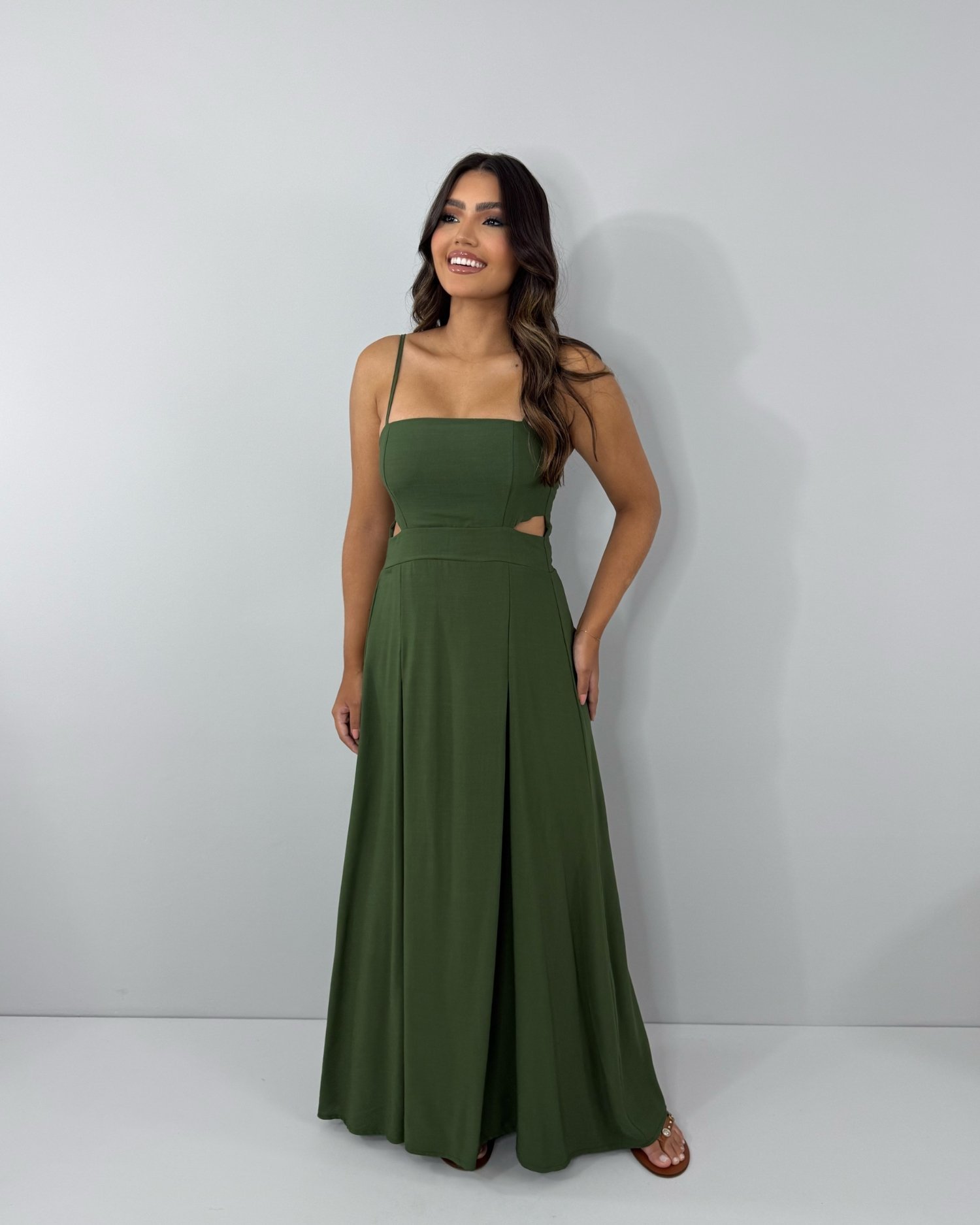 Vestido Babi - Verde Militar