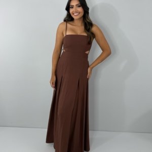 Vestido Babi - Marrom
