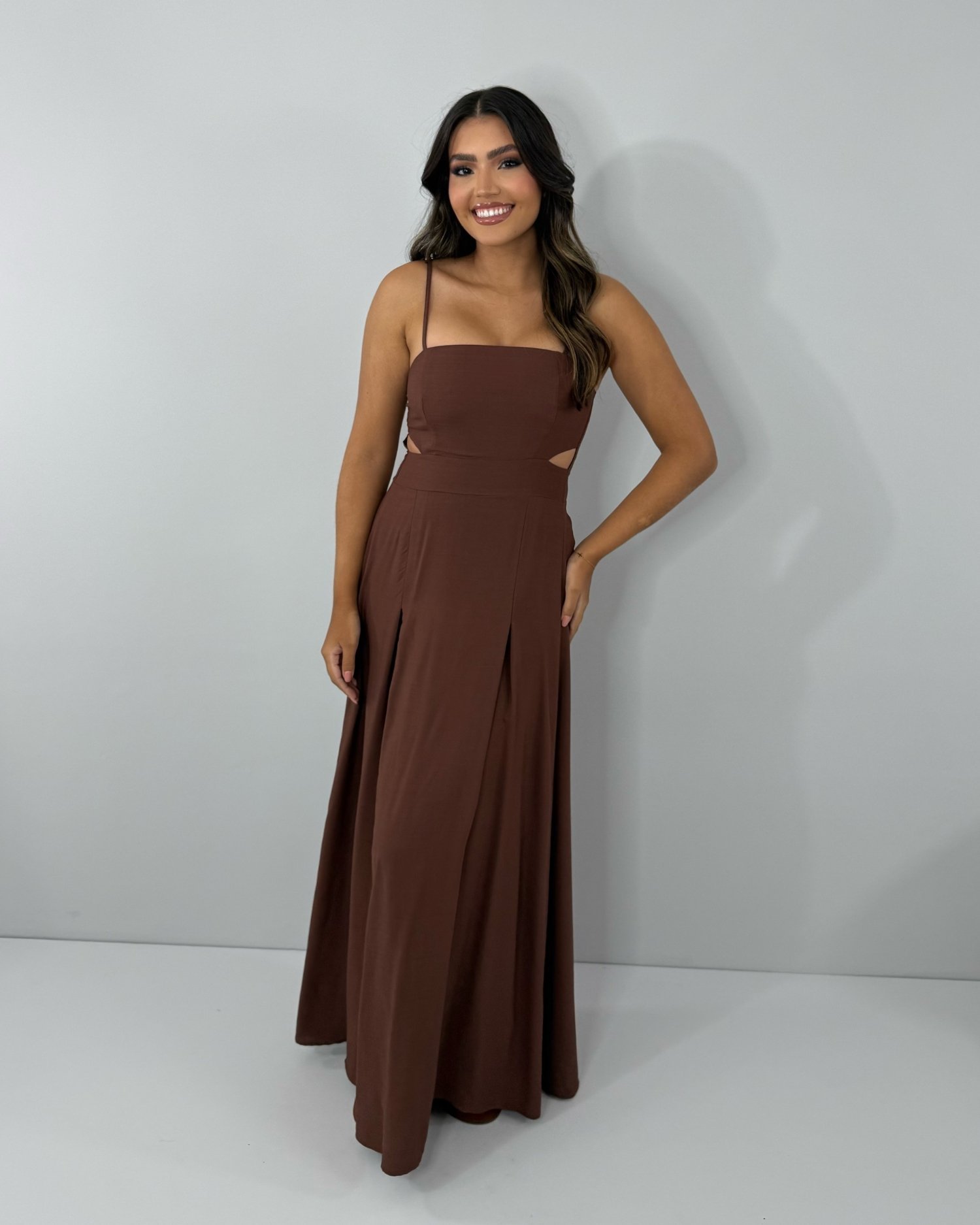 Vestido Babi - Marrom