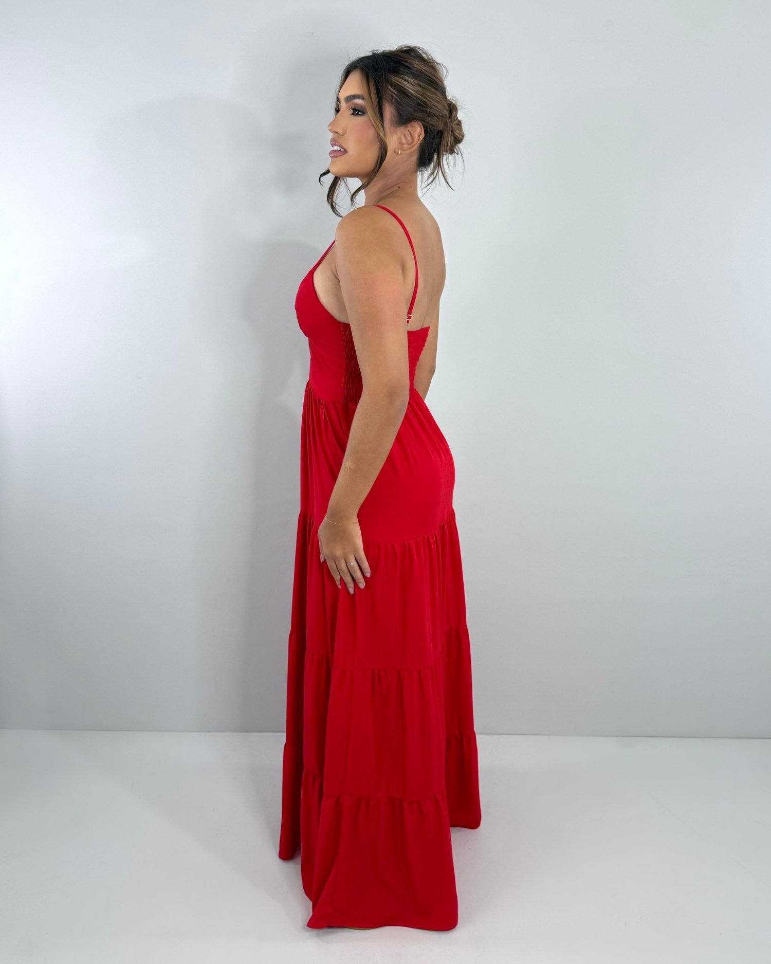 Vestido Cátia - Vermelho - Imagem 4
