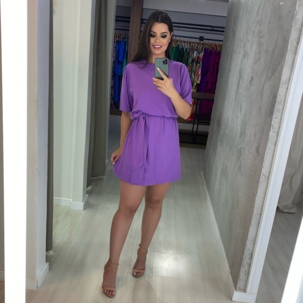 Vestido Elis - Lilás