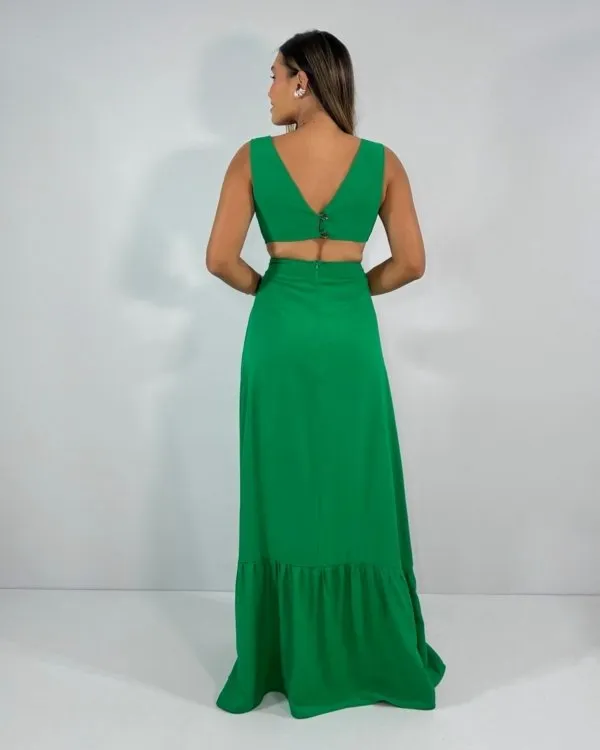 Vestido Miranda - Verde Bandeira