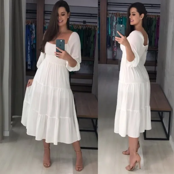 Vestido Juliana - Branco