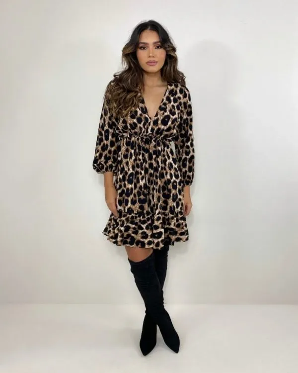 Vestido Lavínia - Animal Print