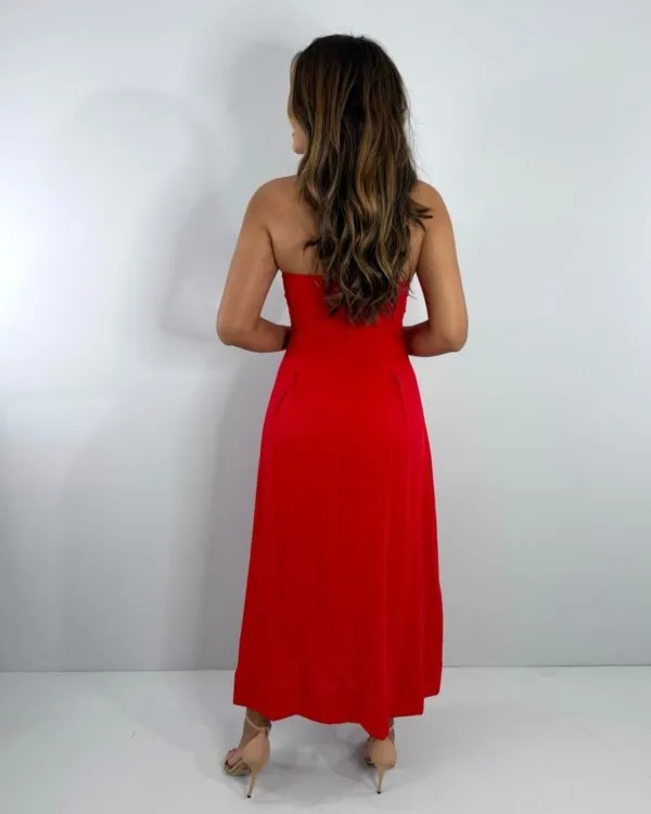 Vestido Maria Flor - Vermelho