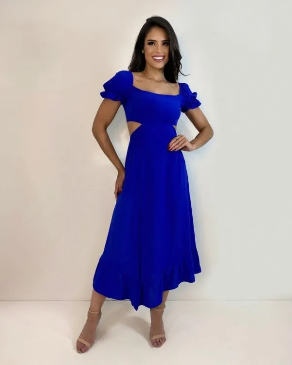 Vestido Jasmin - Azul Royal