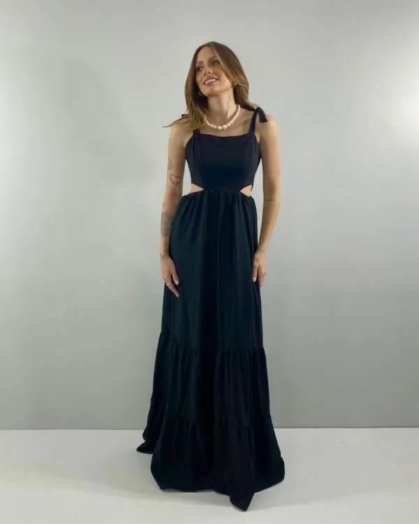 Vestido Pérola - Preto