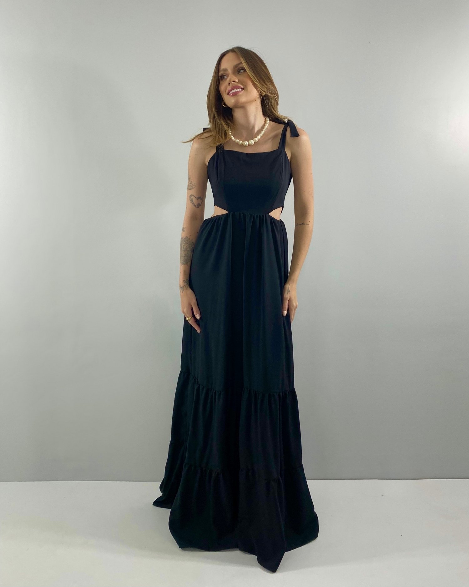 Vestido Pérola - Preto - Image 1