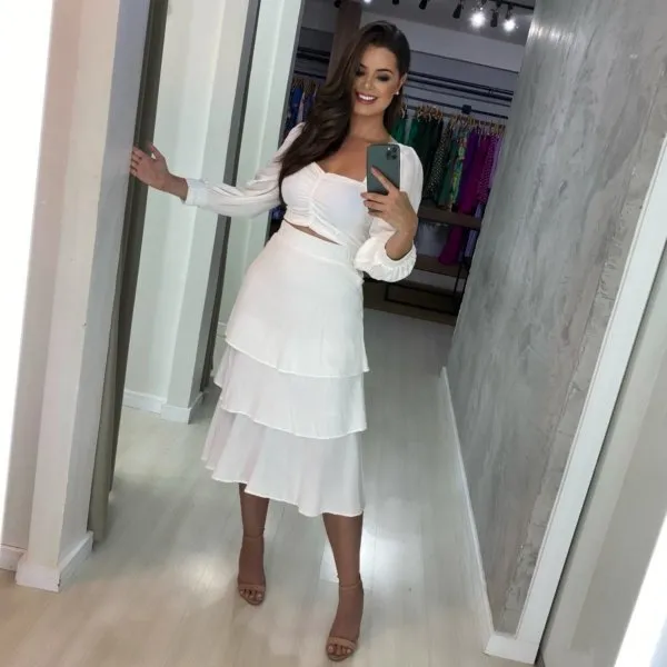 Saia Olga - Branco