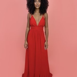 Vestido Valentina Longo - Vermelho - Image 1