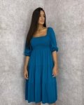 Vestido Juliana – Azul Petróleo
