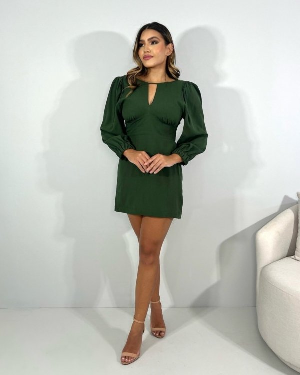Vestido Tayla - Verde Militar