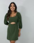 Vestido Yuna – Verde Militar