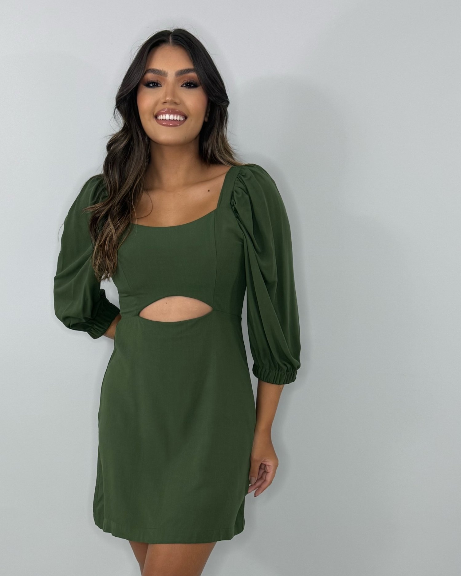 Vestido Yuna - Verde Militar - Image 1