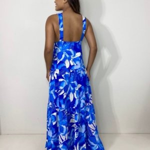 Vestido Ramona - Estampa Floral Azul - Image 3