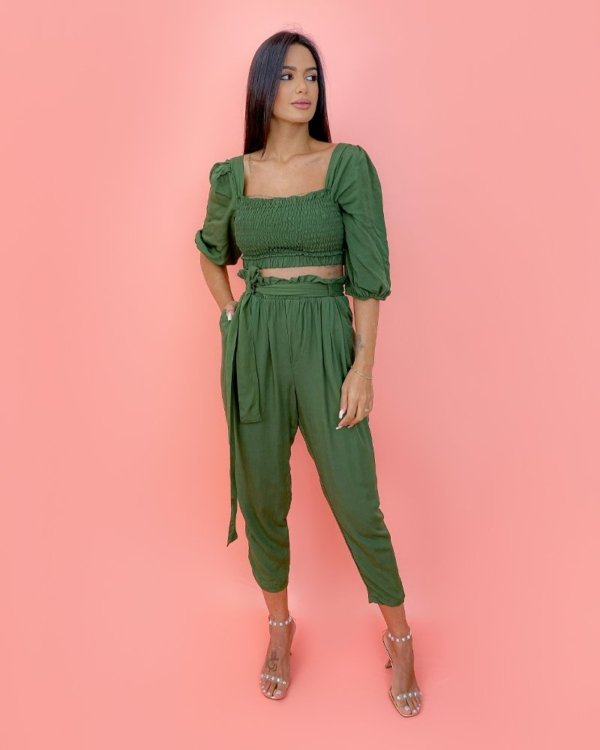 Conjunto Cíntia - Verde Militar